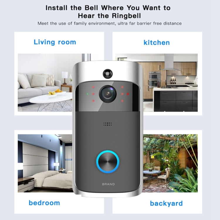 M3 720P Smart WIFI Ultra Low Power Video Visual Doorbell,Support Mobile Phone Remote Monitoring & Night Vision, Without Ding Dong Version M3 720P Smart WIFI Ultra Low Power Video Visual Doorbell,Support Mobile Phone Remote Monitoring & Night Vision, Without Ding Dong Version